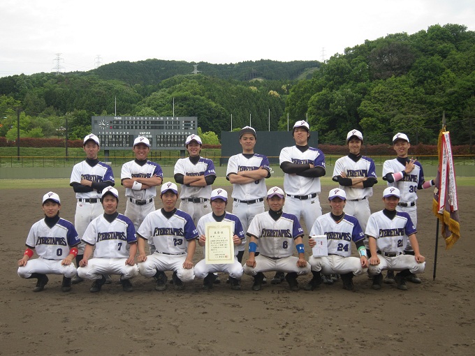 祝　「優勝」　近畿春季軟式野球大会