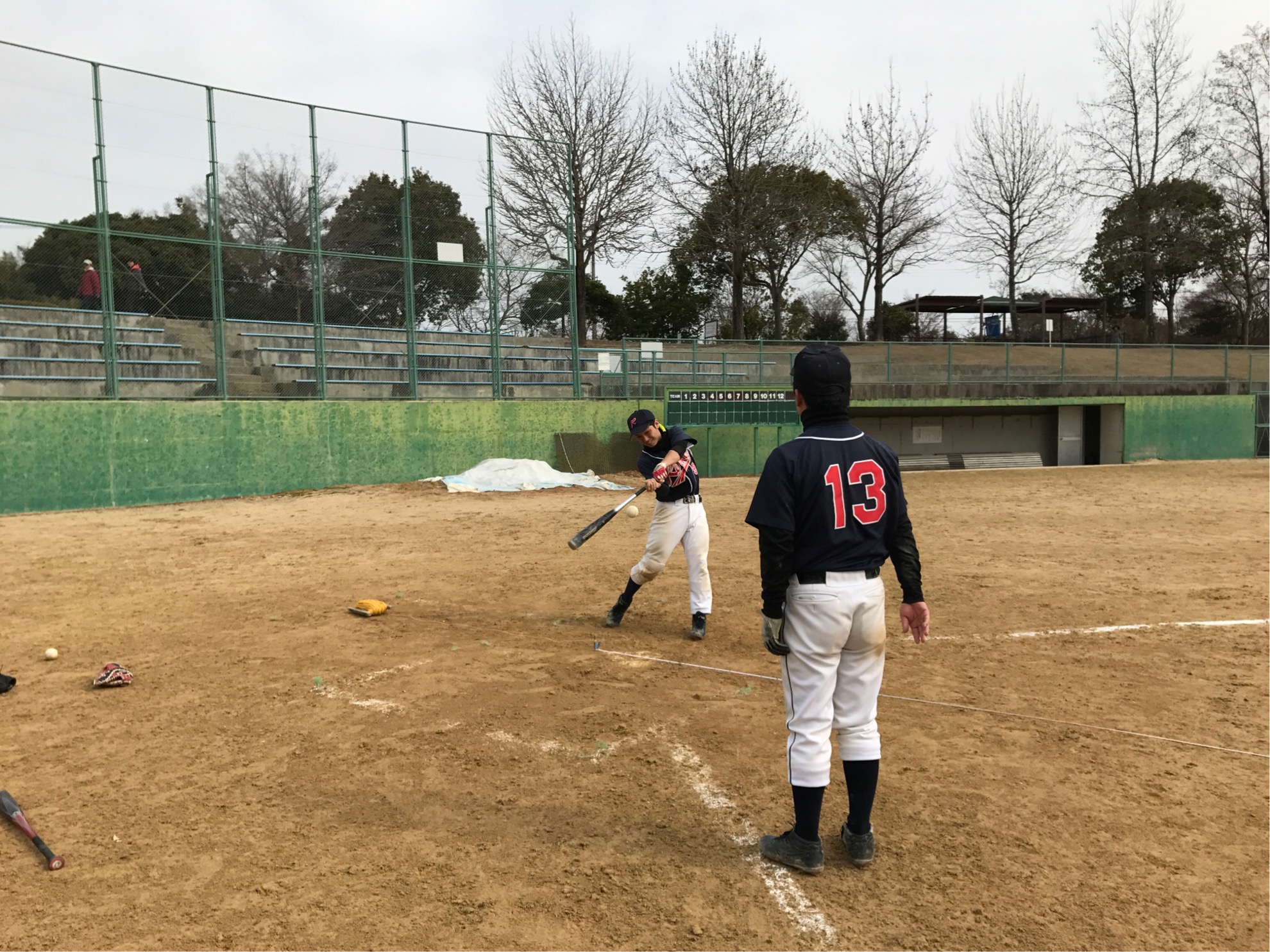 ロケッツ新企画！野球力テスト・冬の陣！飛距離競争じゃい！結果はBBSで。