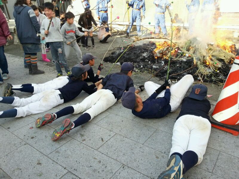 どんと焼 6年生参加①