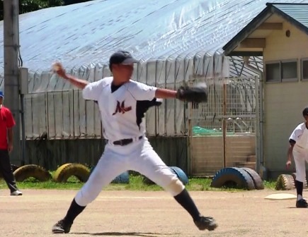 江名子戦　第２戦は村田君が先発